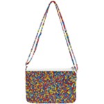 Colorful Lego Texture Lego Bricks Double Gusset Crossbody Bag