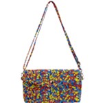 Colorful Lego Texture Lego Bricks Removable Strap Clutch Bag