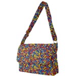 Colorful Lego Texture Lego Bricks Full Print Messenger Bag (L)