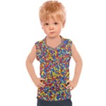 Colorful Lego Texture Lego Bricks Kids  Sport Tank Top