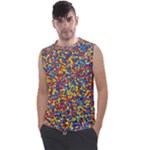 Colorful Lego Texture Lego Bricks Men s Regular Tank Top