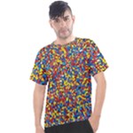 Colorful Lego Texture Lego Bricks Men s Sport Top