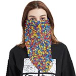 Colorful Lego Texture Lego Bricks Face Covering Bandana (Triangle)