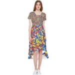 Colorful Lego Texture Lego Bricks High Low Boho Dress