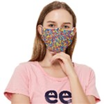 Colorful Lego Texture Lego Bricks Fitted Cloth Face Mask (Adult)