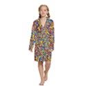 Kids  Long Sleeve Velvet Lounge Robe 