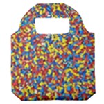 Colorful Lego Texture Lego Bricks Premium Foldable Grocery Recycle Bag