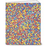 Colorful Lego Texture Lego Bricks 8  x 10  Softcover Notebook