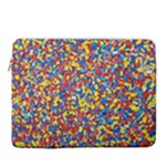 Colorful Lego Texture Lego Bricks 15  Vertical Laptop Sleeve Case With Pocket