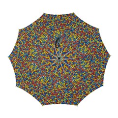 Colorful Lego Texture Lego Bricks Automatic Folding Umbrella with Case (Large) from ArtsNow.com