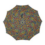 Colorful Lego Texture Lego Bricks Automatic Folding Umbrella with Case (Large)