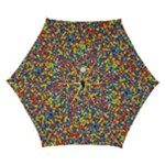 Colorful Lego Texture Lego Bricks Automatic Folding Umbrella with Case (Small)