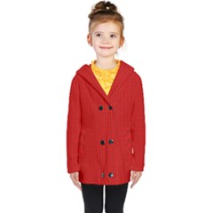 Kids  Double Breasted Button Coat 