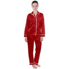 Women s Long Sleeve Satin Pajamas Set 