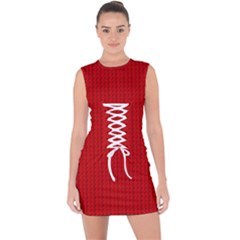 Lace Up Front Bodycon Dress 