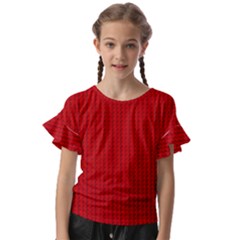 Kids  Cut Out Flutter Sleeves 