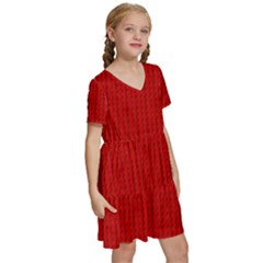 Kids  Short Sleeve Tiered Mini Dress 