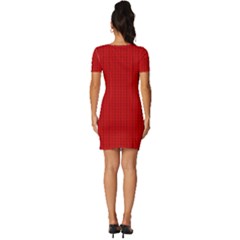 Fitted Knot Split End Bodycon Dress 