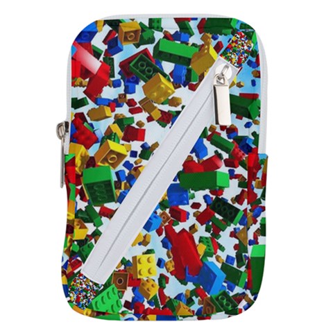 Falling Lego Bricks, Desenho Belt Pouch Bag (Large) from ArtsNow.com