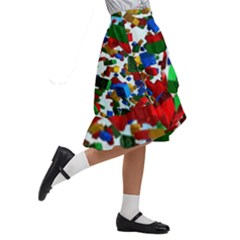 Kids  Ruffle Flared Wrap Midi Skirt 