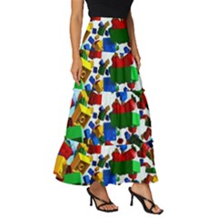 Tiered Ruffle Maxi Skirt 