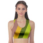 Autumn Harmony Geometric Style Print  Fitness Sports Bra