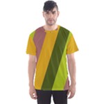 Autumn Harmony Geometric Style Print  Men s Sport Mesh T-Shirt