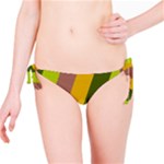 Autumn Harmony Geometric Style Print  Bikini Bottoms