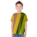 Autumn Harmony Geometric Style Print  Kids  Cotton T-Shirt