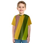 Autumn Harmony Geometric Style Print  Kids  Sport Mesh T-Shirt