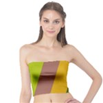 Autumn Harmony Geometric Style Print  Tube Top