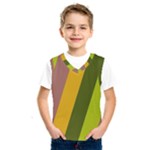 Autumn Harmony Geometric Style Print  Kids  Basketball Tank Top