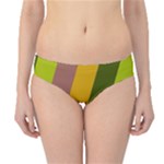 Autumn Harmony Geometric Style Print  Hipster Bikini Bottoms