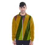 Autumn Harmony Geometric Style Print  Men s Windbreaker