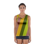 Autumn Harmony Geometric Style Print  Sport Tank Top 