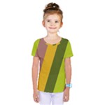 Autumn Harmony Geometric Style Print  Kids  One Piece T-Shirt