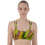 Autumn Harmony Geometric Style Print  Line Them Up Sports Bra