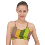 Autumn Harmony Geometric Style Print  Basic Training Sports Bra