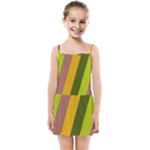 Autumn Harmony Geometric Style Print  Kids  Summer Sun Dress