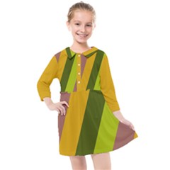 Kids  Quarter Sleeve Shirt Dress 