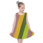 Autumn Harmony Geometric Style Print  Kids  Summer Dress