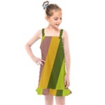 Autumn Harmony Geometric Style Print  Kids  Overall Dress