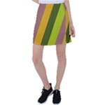 Autumn Harmony Geometric Style Print  Tennis Skirt