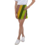 Autumn Harmony Geometric Style Print  Kids  Tennis Skirt