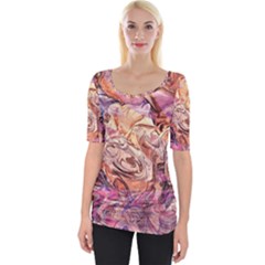 Wide Neckline T-Shirt 