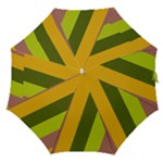 Autmn Stripes Colors Geometric Print Design Straight Umbrellas