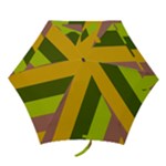 Autmn Stripes Colors Geometric Print Design Mini Folding Umbrellas