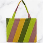 Autmn Stripes Colors Geometric Print Design Mini Tote Bag