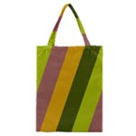 Autmn Stripes Colors Geometric Print Design Classic Tote Bag