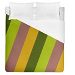 Autmn Stripes Colors Geometric Print Design Duvet Cover (Queen Size)